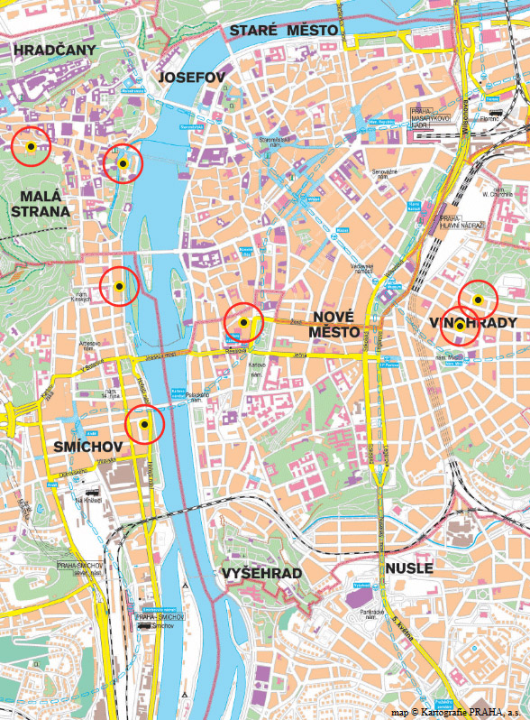 Map Prague