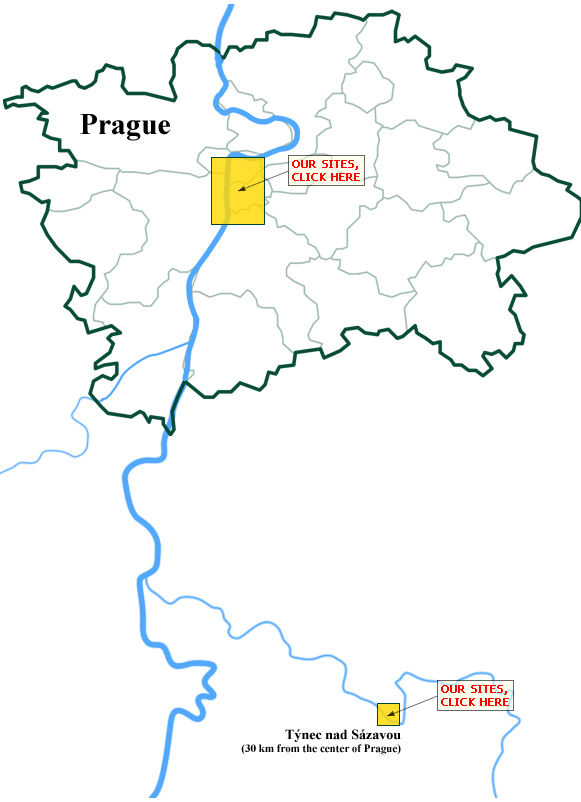 Map Prague & Tynec